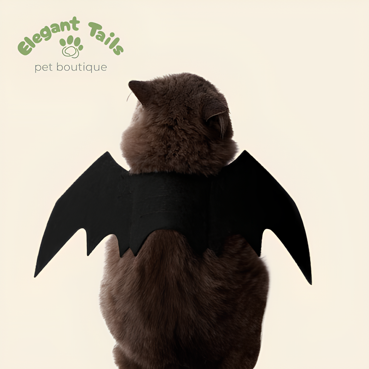 ElegantTails™ Halloween Bat Wings Costume for Dogs and Cats