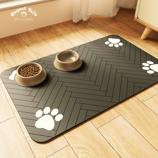 ElegantTails™ AquaAbsorb Pet Feeding Mat