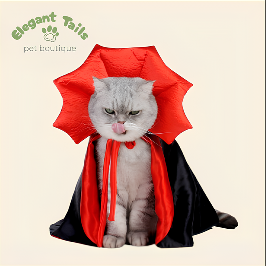 ElegantTails™ Halloween Vampire Cape for Pets