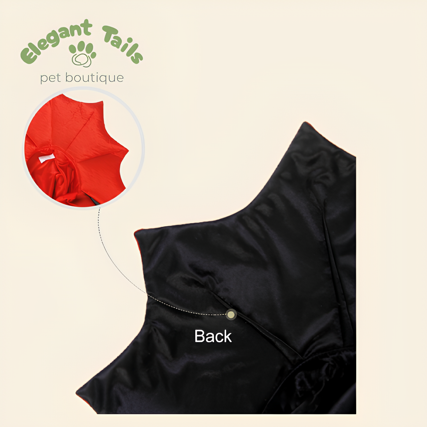 ElegantTails™ Halloween Vampire Cape for Pets