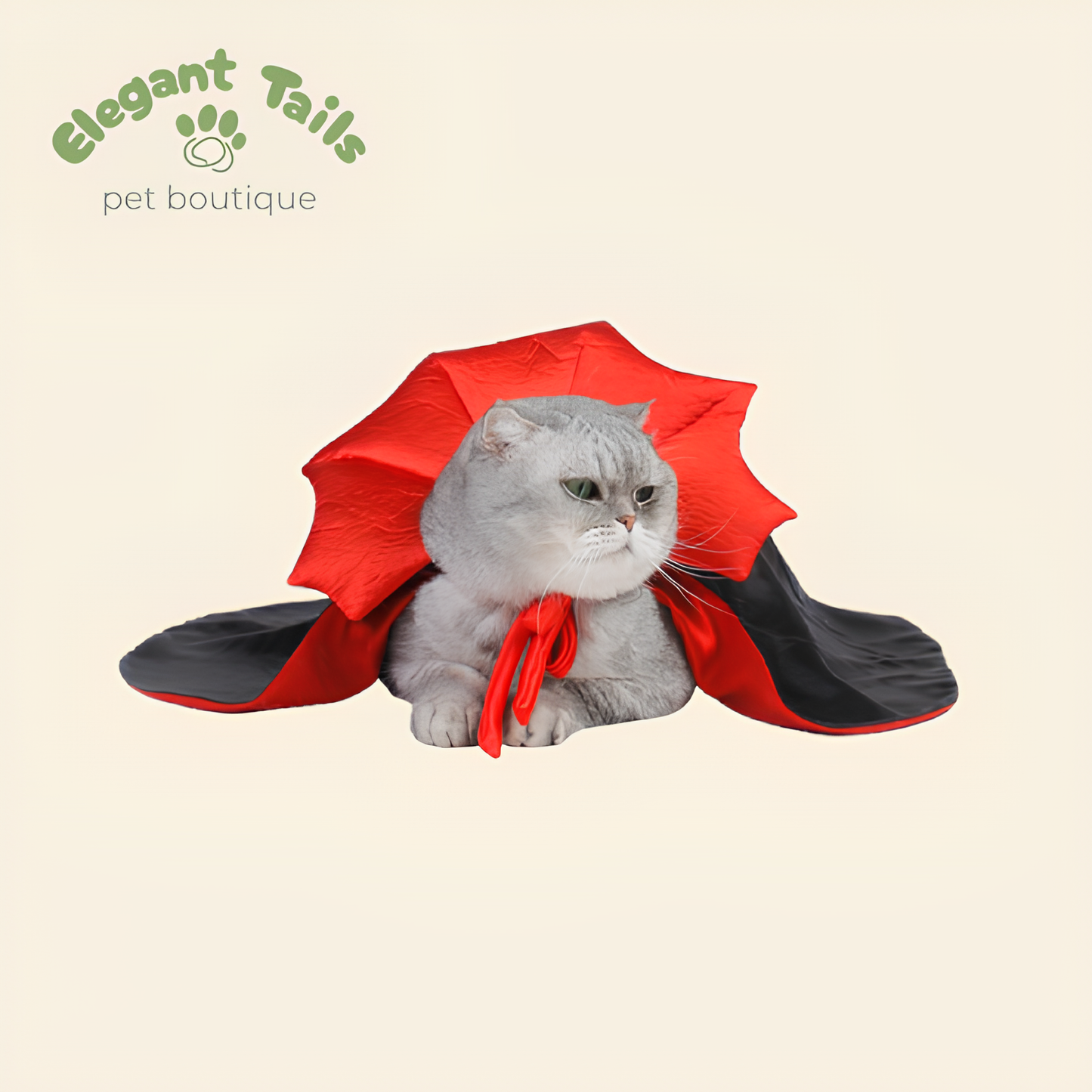 ElegantTails™ Halloween Vampire Cape for Pets