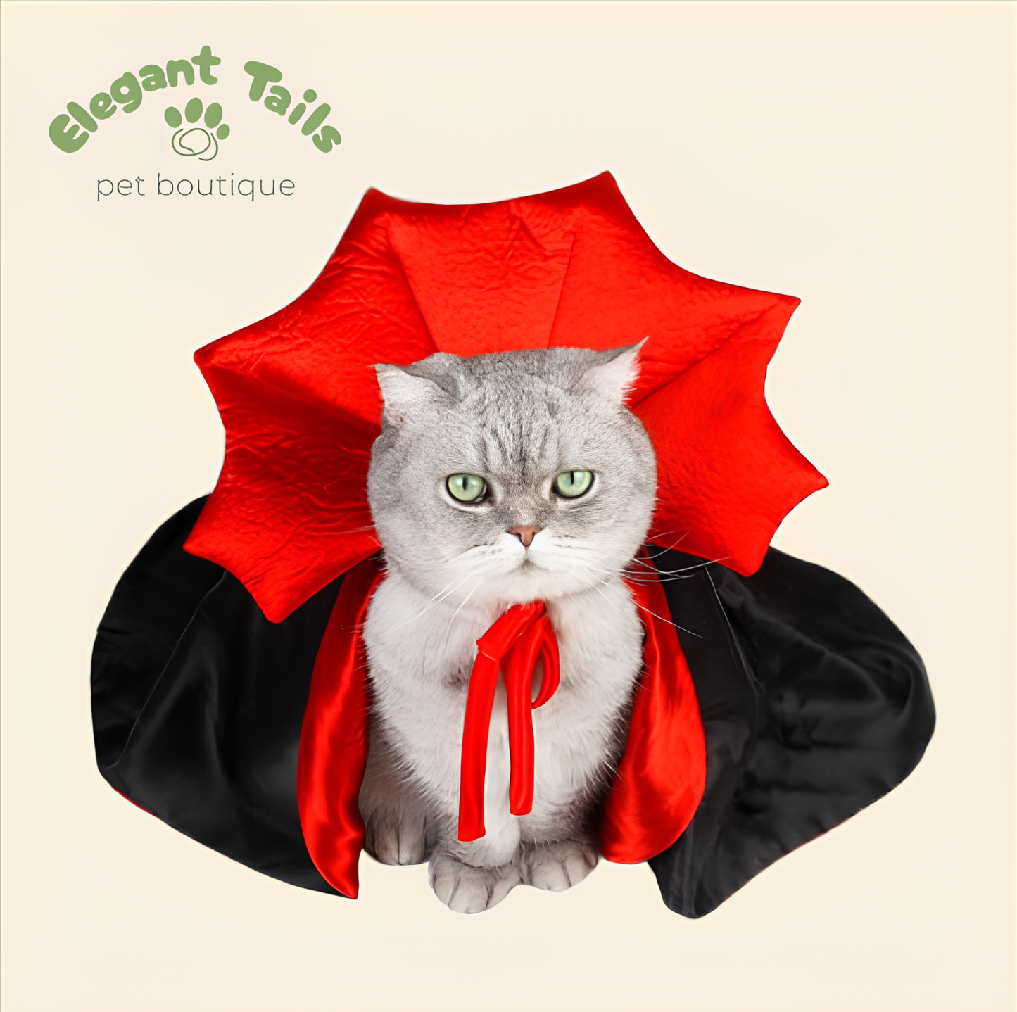 ElegantTails™ Halloween Vampire Cape for Pets