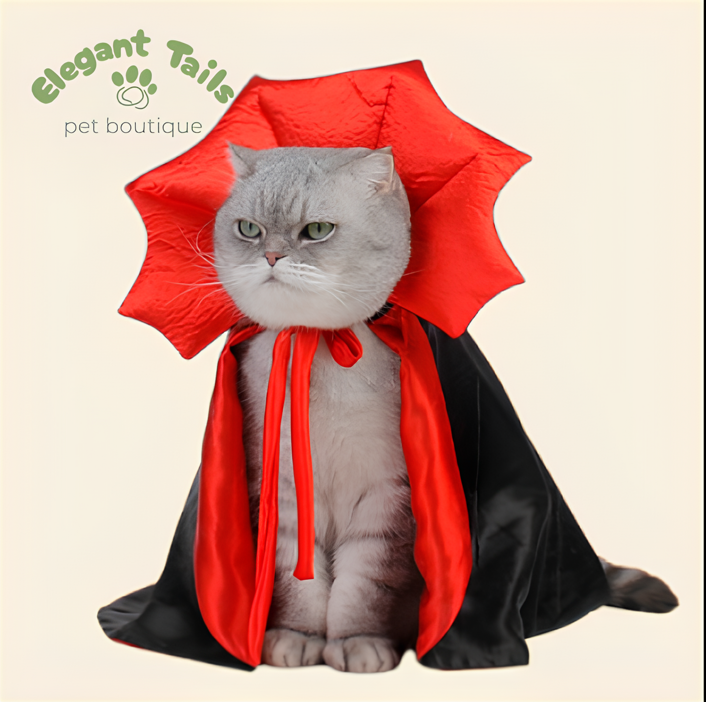 ElegantTails™ Halloween Vampire Cape for Pets