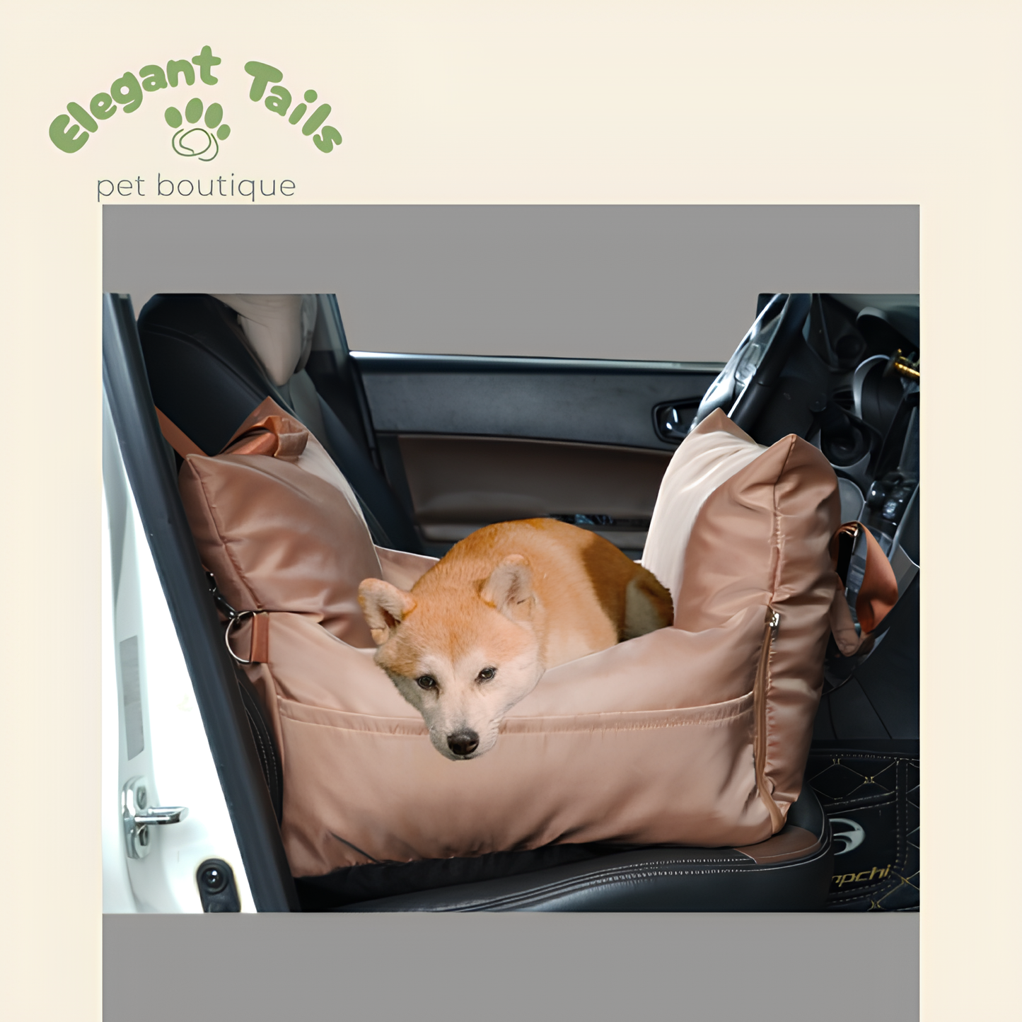 ElegantTails™ Waterproof Car Seat Cover and Pet Carrier