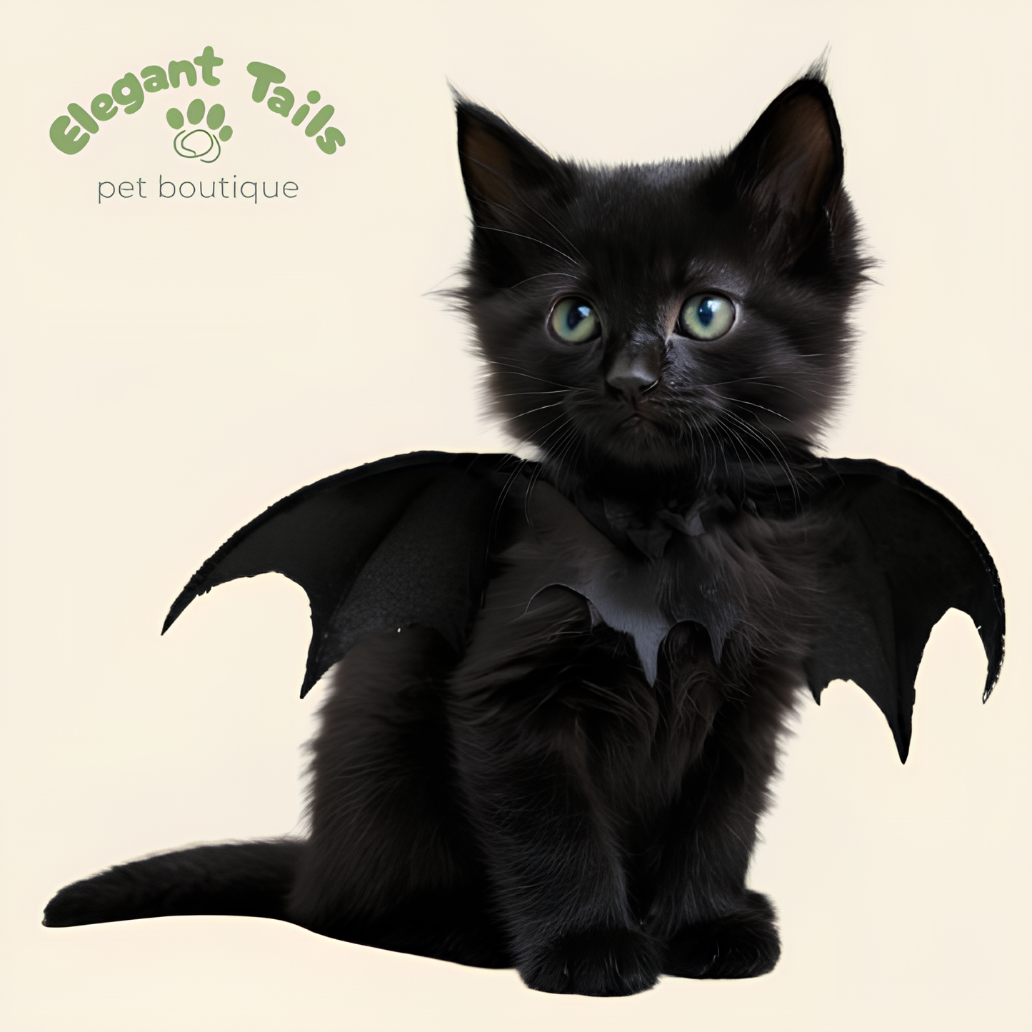 ElegantTails™ Halloween Bat Wings Costume for Dogs and Cats