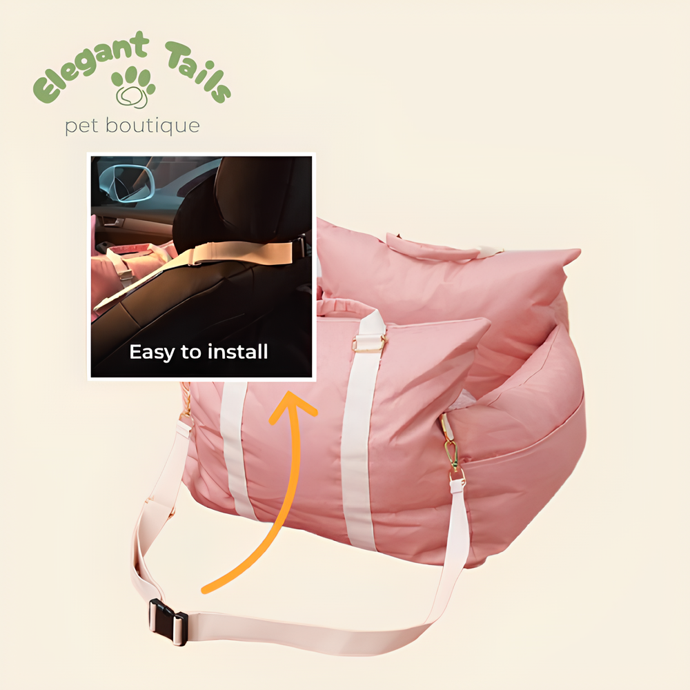 ElegantTails™ Waterproof Car Seat Cover and Pet Carrier