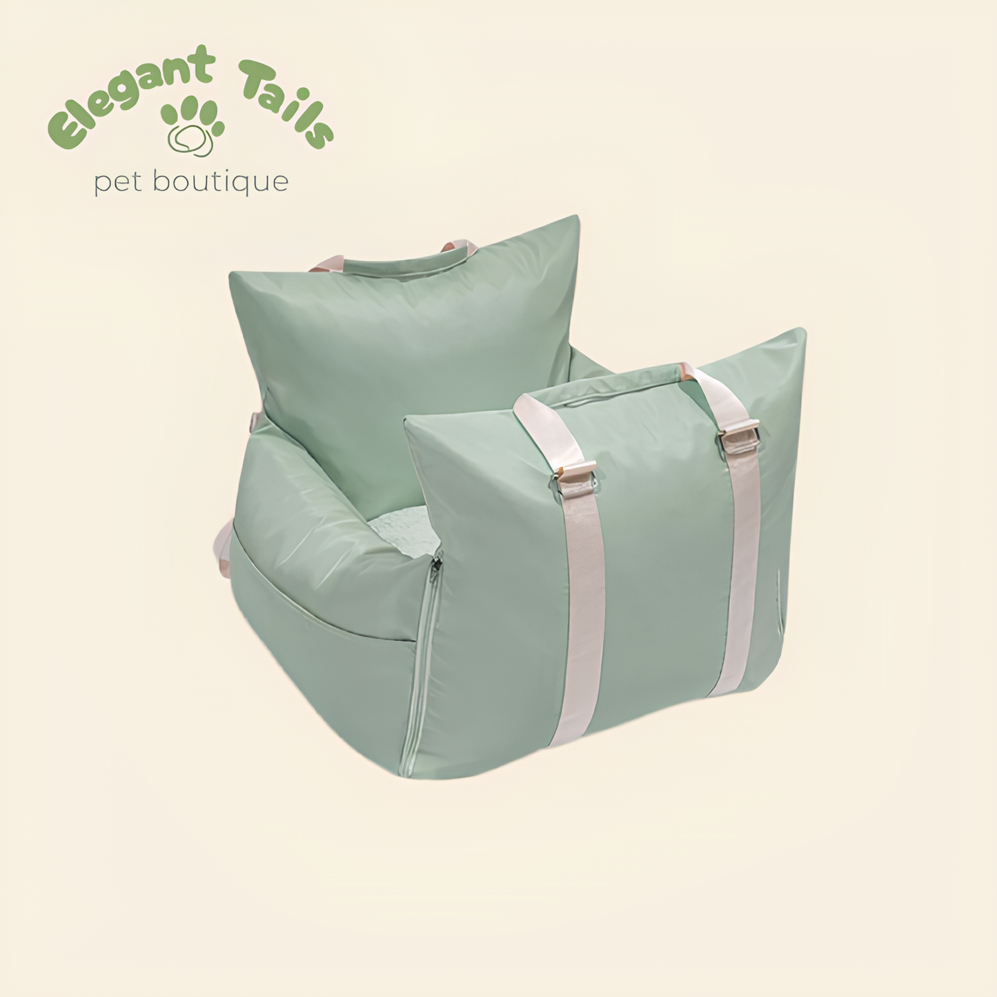 ElegantTails™ Waterproof Car Seat Cover and Pet Carrier