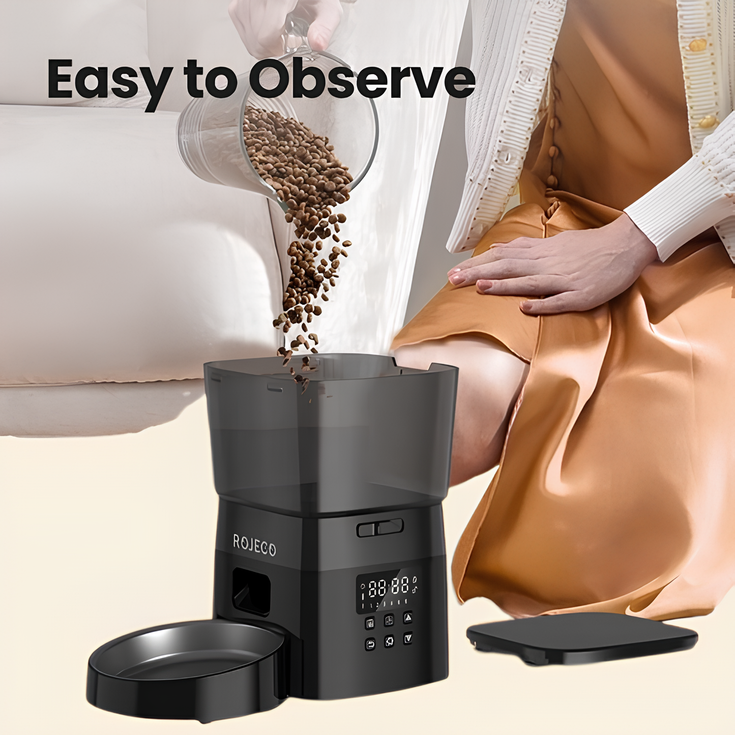 ElegantTails™ Automatic Pet Feeder – Smart Food Dispenser